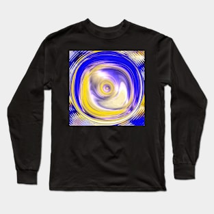 Blue, yellow and "liquid" Long Sleeve T-Shirt